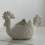 Pottery ceramic rooster - dish.