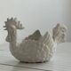 Pottery ceramic rooster - dish.