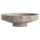 Silver travertine bowl