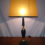 Large vintage leather desk lamp Le Tanneur