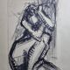 Nude study signed by Maurice de Bus, 1959, 50 x 59 cm