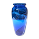 Blue glass vase