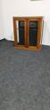 Vintage oak vitrine
