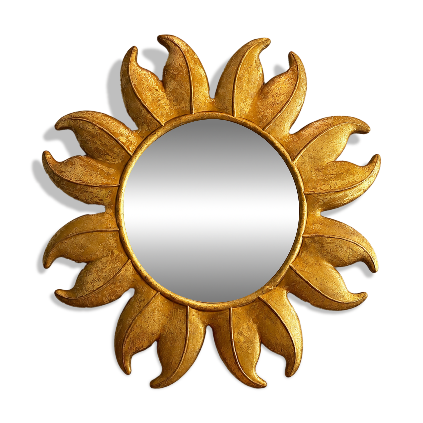 Large sun mirror in resin
