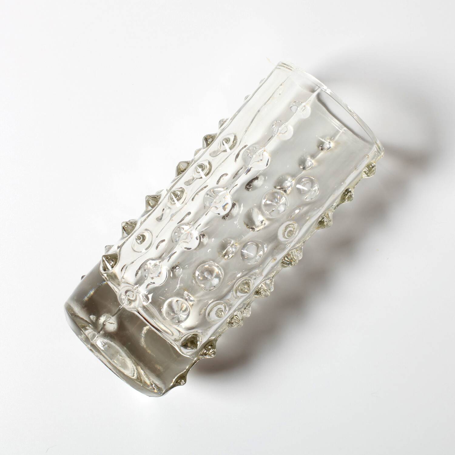 Mid-Century Spiky Glass Vase by Pavel Panek, Czech Republic / 1971
