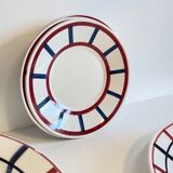 Set of 7 ceramic dishes hbcm béarn france