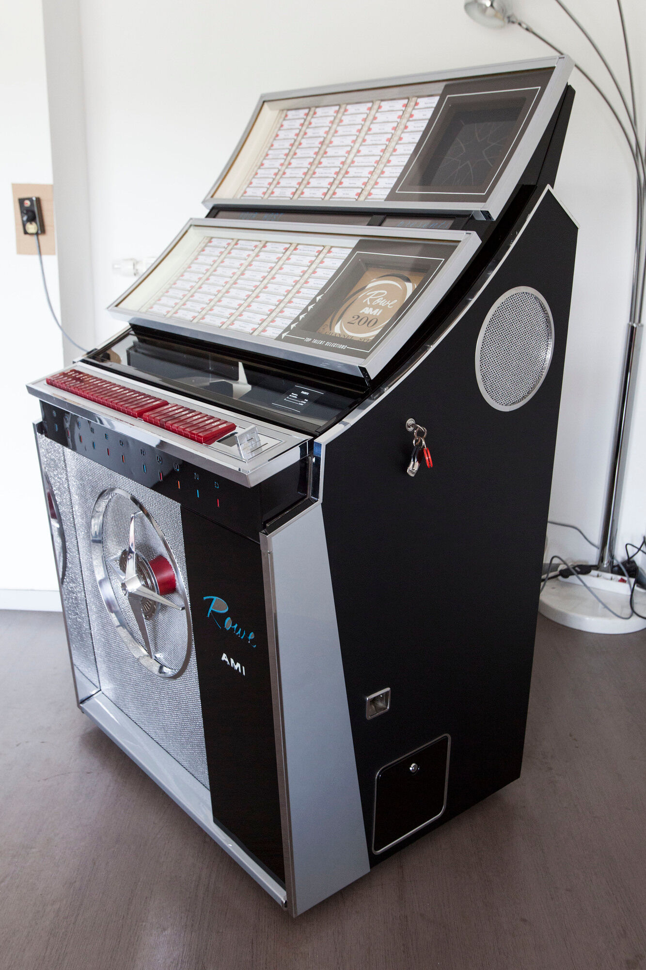 Jukebox Rowe friend from 1963 model"Jal" capa 100 vinyl compilation pop, rock, metal from 1950 to 1990