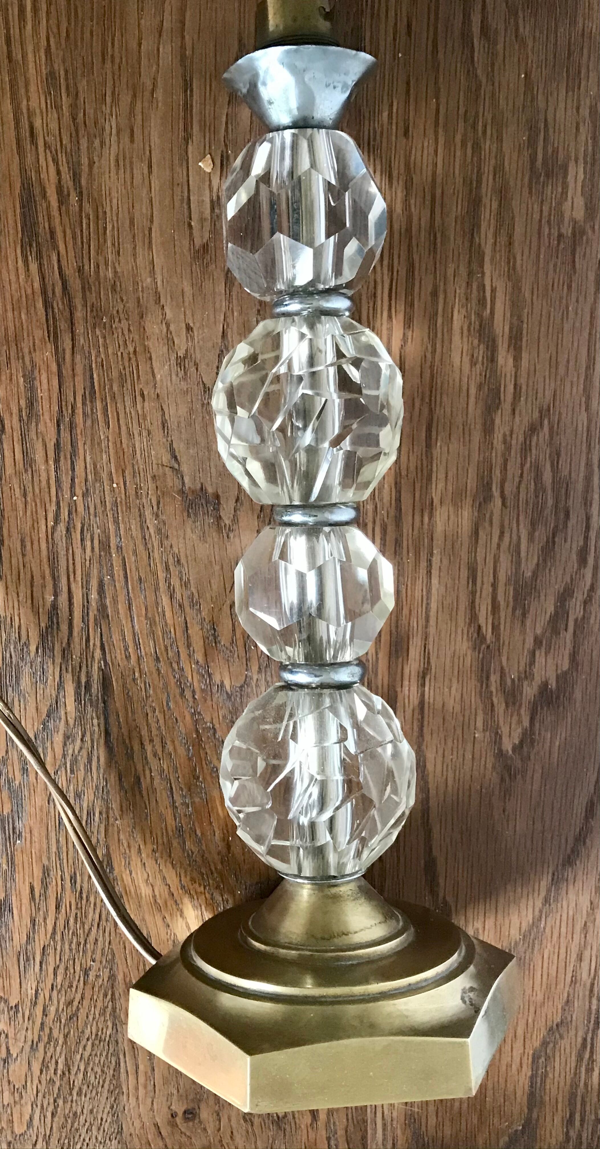 Vintage crystal lamp