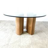 Fossil stone dining table, 1970s