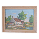Oil on canvas landscape
