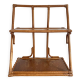 70s rattan wall shelf