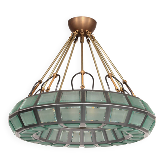 Max Ingrand chandelier for Fontana Arte Italy 1970