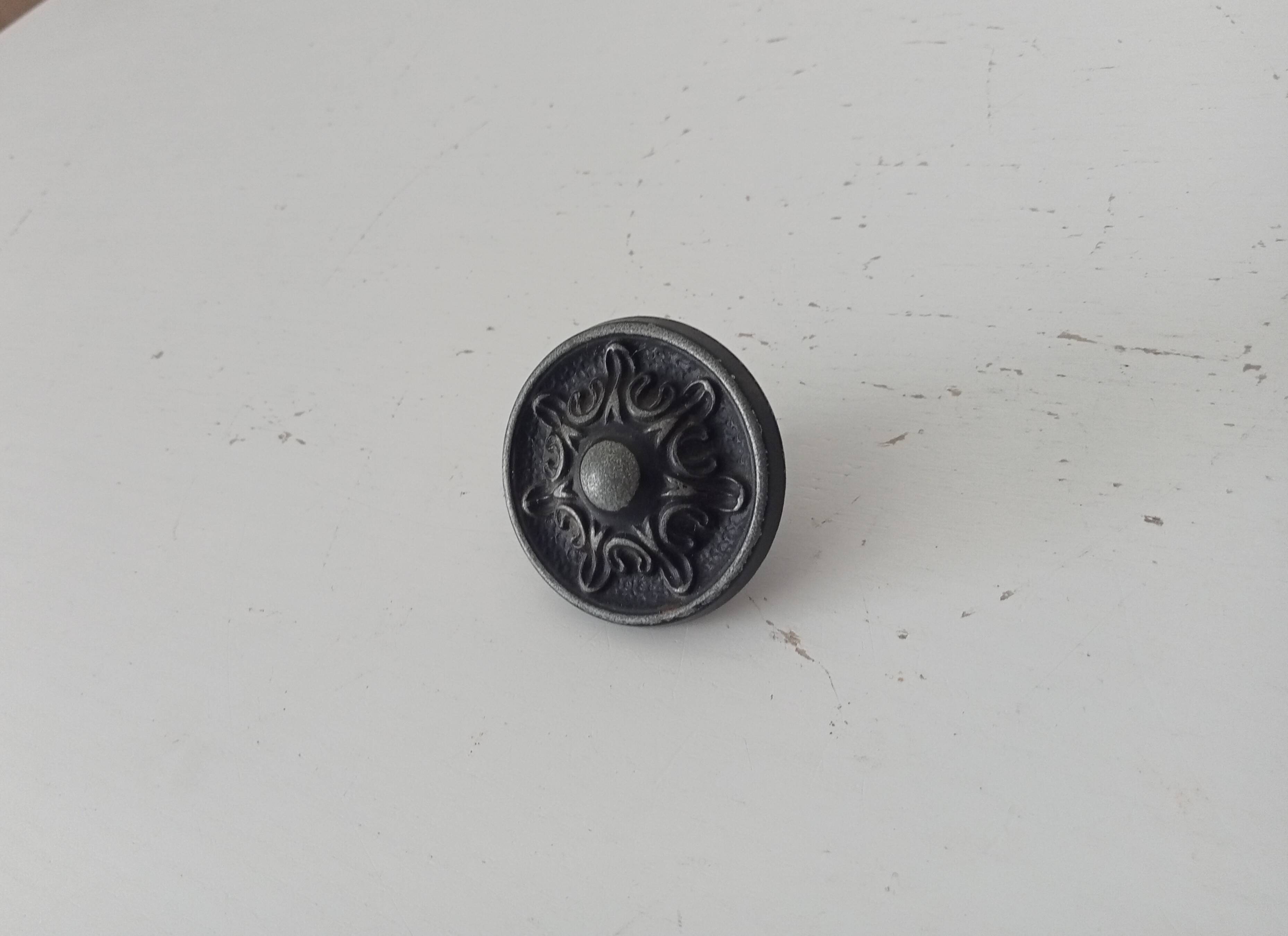 Pair of solid aluminium Victorian-style handles