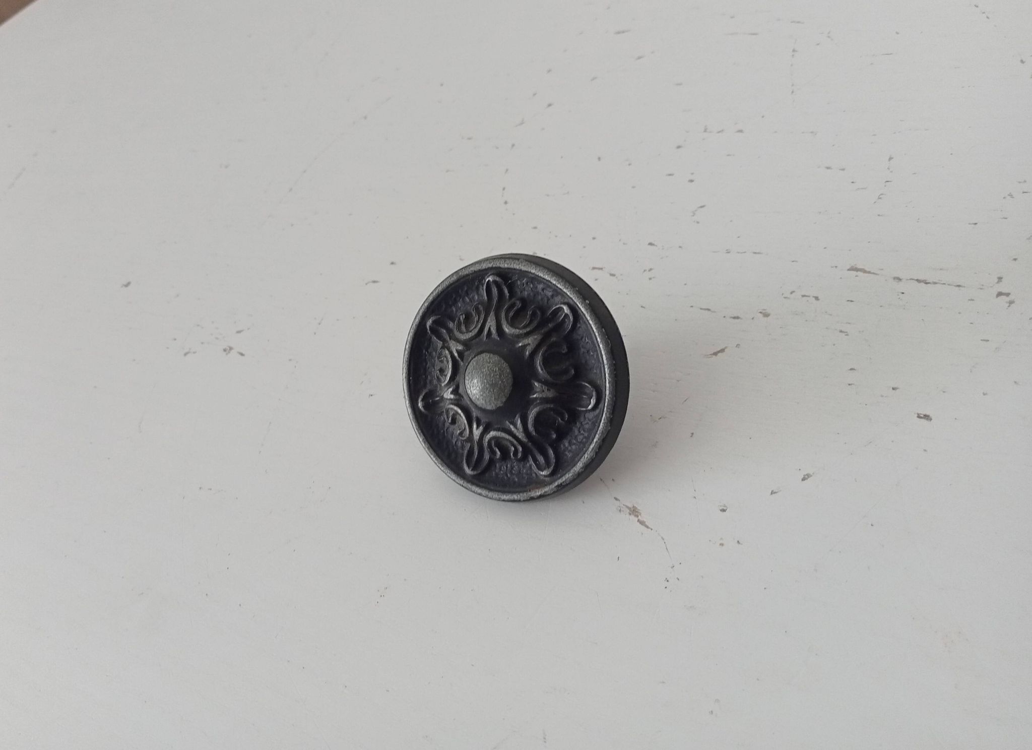Pair of solid aluminium Victorian-style handles