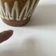 Scandinavian glazed and numbered ceramic vase, West Germany 1970