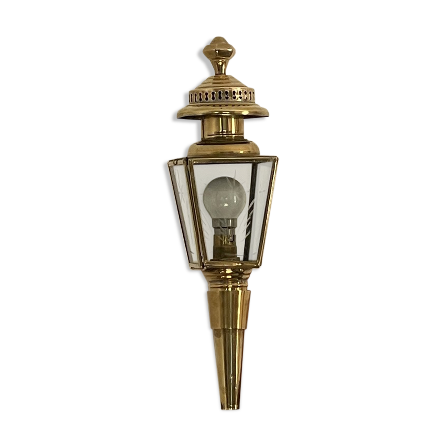 Ancient copper lantern