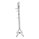 Vintage coat rack from the 1960s in iron and wood, brutalist art deco, standing, France.