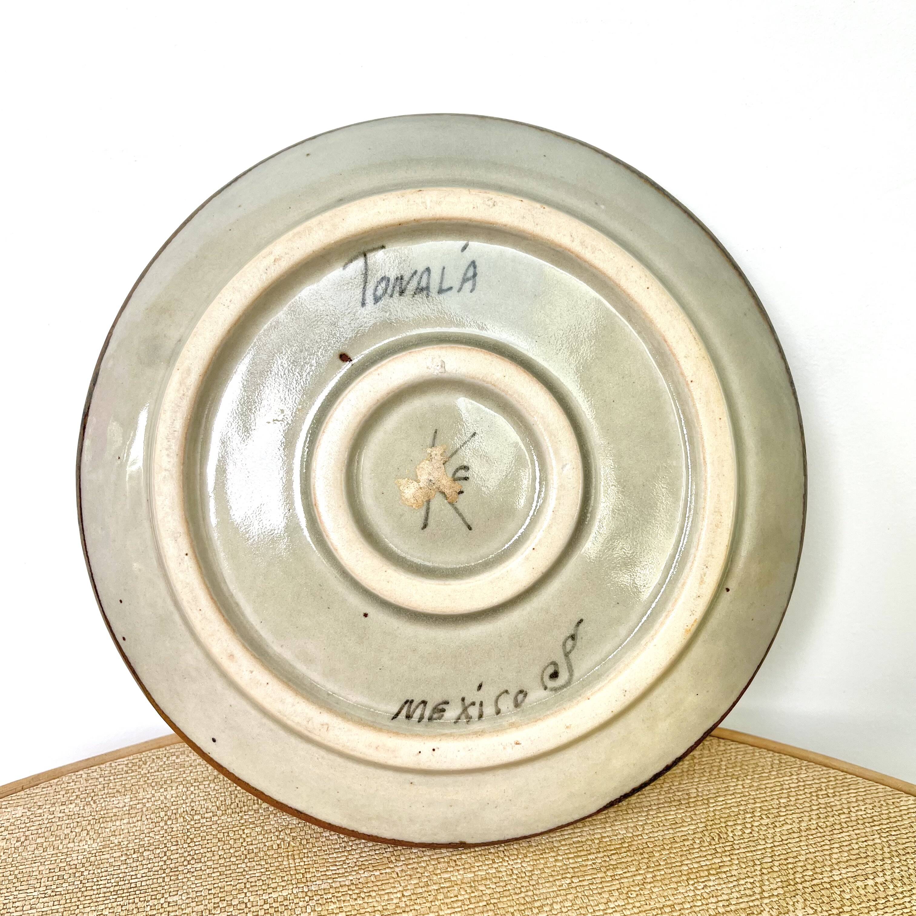 Ken Edwards Tonala Mexico 1970 Ceramic Plate