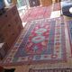 Tapis Sinkiang de chine, vintage des années 1980. Travail artisanal