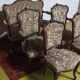 Rococo salon set in walnut, 19th century