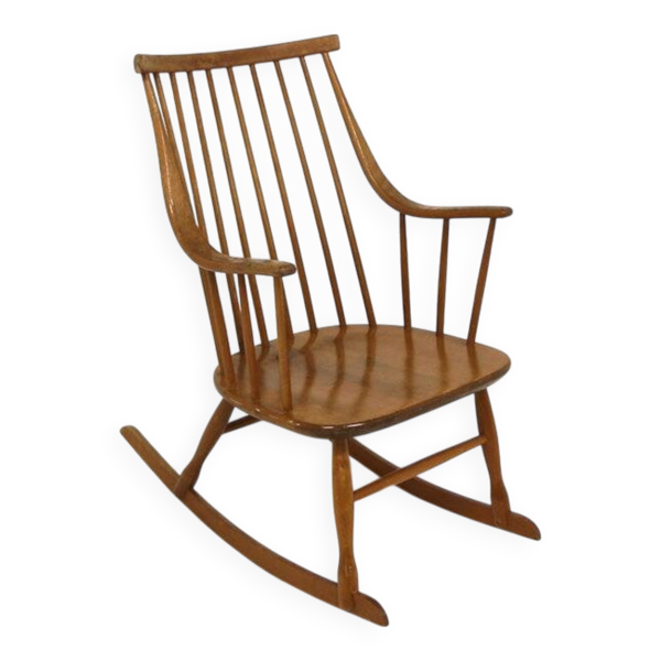 Rocking-chair scandinave ''Grandessa'', Lena Larsson, Nesto, Suède, 1960