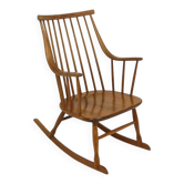 Scandinavian rocking chair "Grandessa", Lena Larsson, Nesto, Sweden, 1960