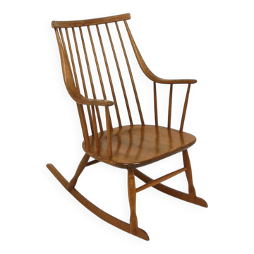 Rocking-chair scandinave "Grandessa", Lena Larsson, Nesto, Suède, 1960