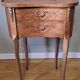 Louis XV style marquetry "kidney" bedside table
