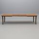 Dining table in burl and beech by Axel Einar Hjorth, NK 1938, Swedish Modern.