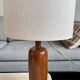 Lampe bouteille grès vintage