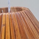 Vintage wicker pendant light