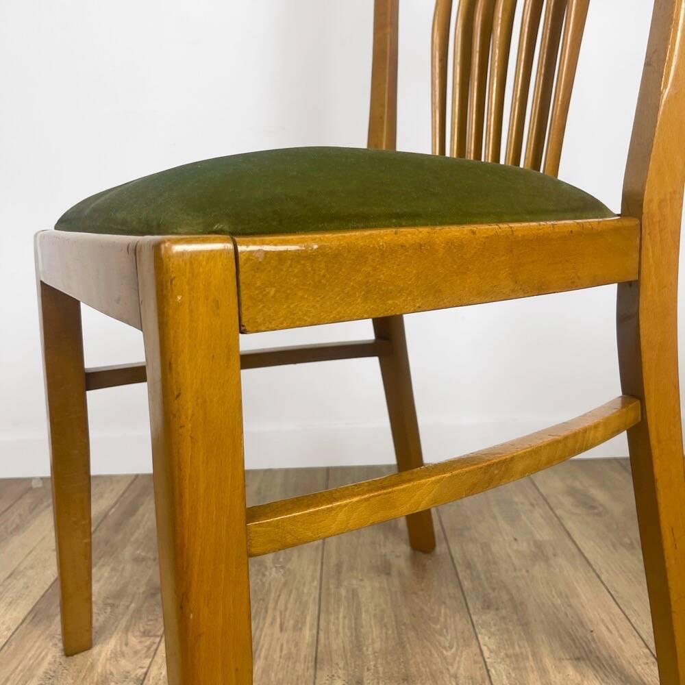 Duo of 50s Scandinavian style bar chairs