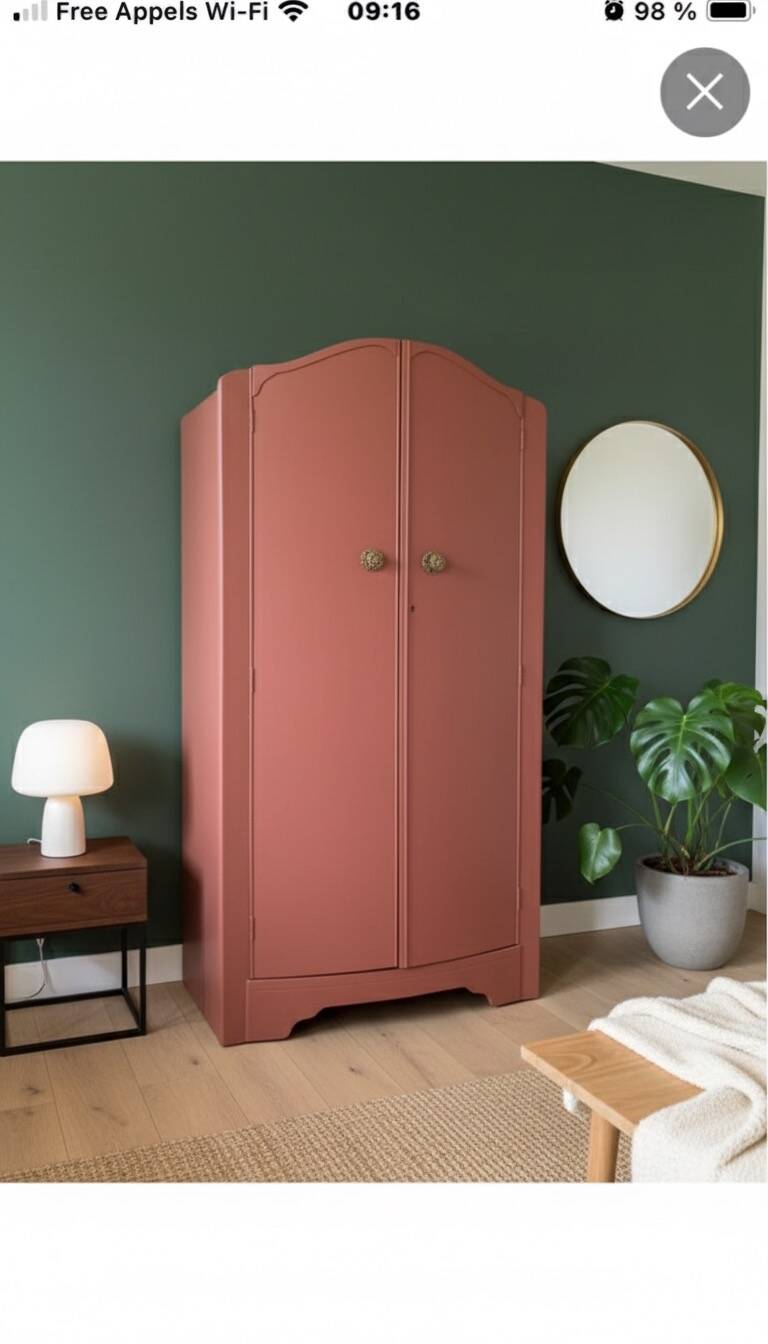 Armoire vintage relookée