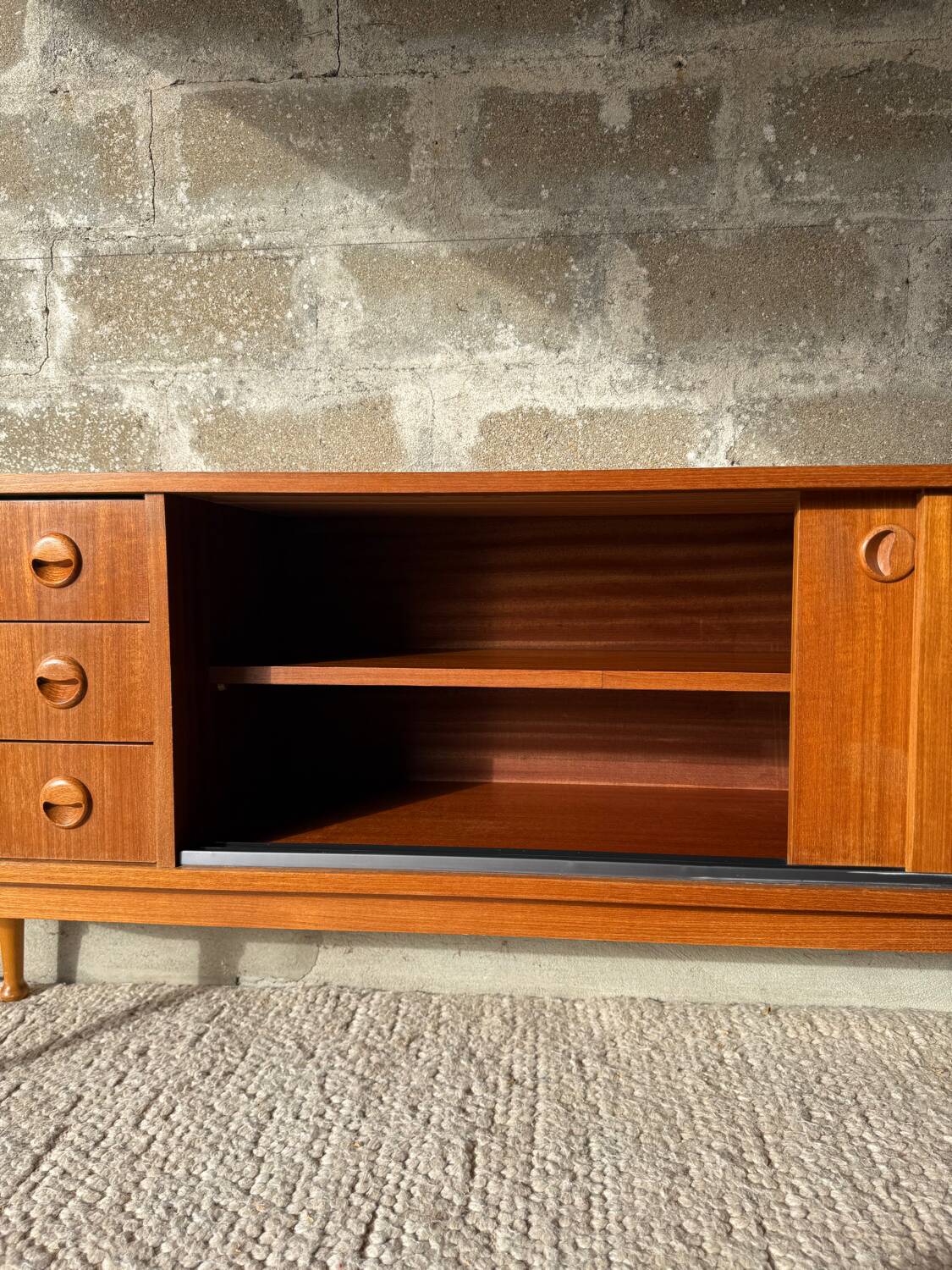 Vintage Scandinavian teak sideboard - 1960s/70s