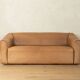 DS-47 three-seater sofa from the 1970s by de Sede in natural light brown nappa leather