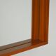 Miroir en teck suédois des années 1950-60