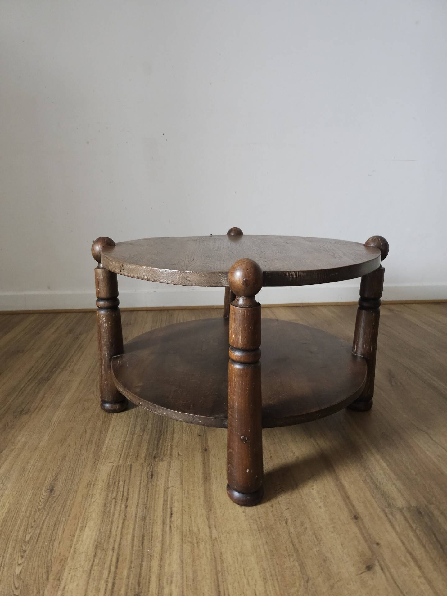 1950s French Oak Table in the Style of Charles Dudouyt