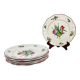 Set of 6 flat plates KG Lunéville, model Réverbère.