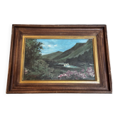 Eugène Mannessier - École de Paris - Paysage Montagne en été - Huile s