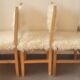 Chairs moumoute wood and wool deco savoyard chalet