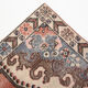 4x7 red & beige vintage rug, 122x207cm