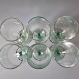 Green stemmed glasses