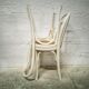 Paire de chaises bistrot Baumann blanches