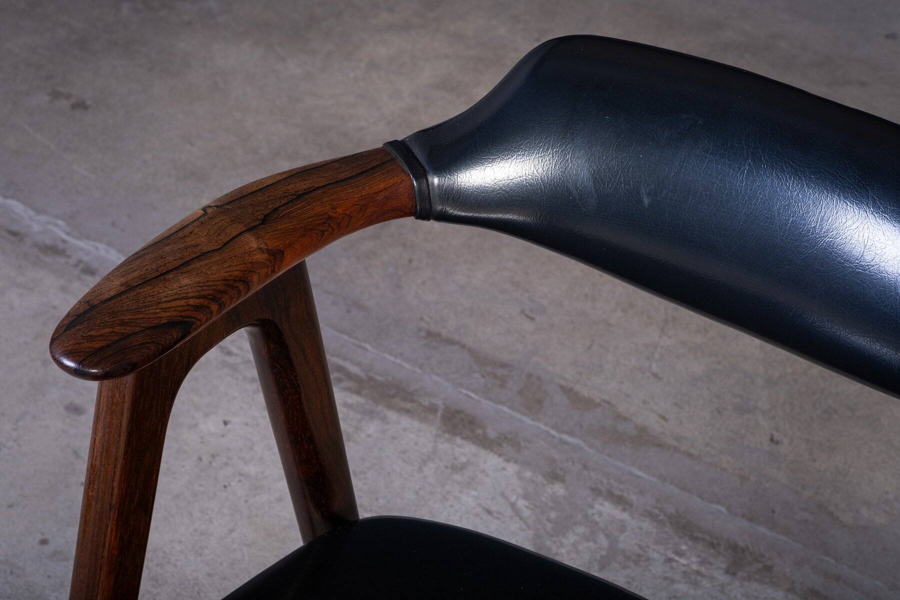 Vintage Armchair in Rosewood by Erik Kirkegaard for Høng Stolefabrik, 1960s