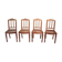 Suite de 4 chaises Louis Philippe en merisier XIXème