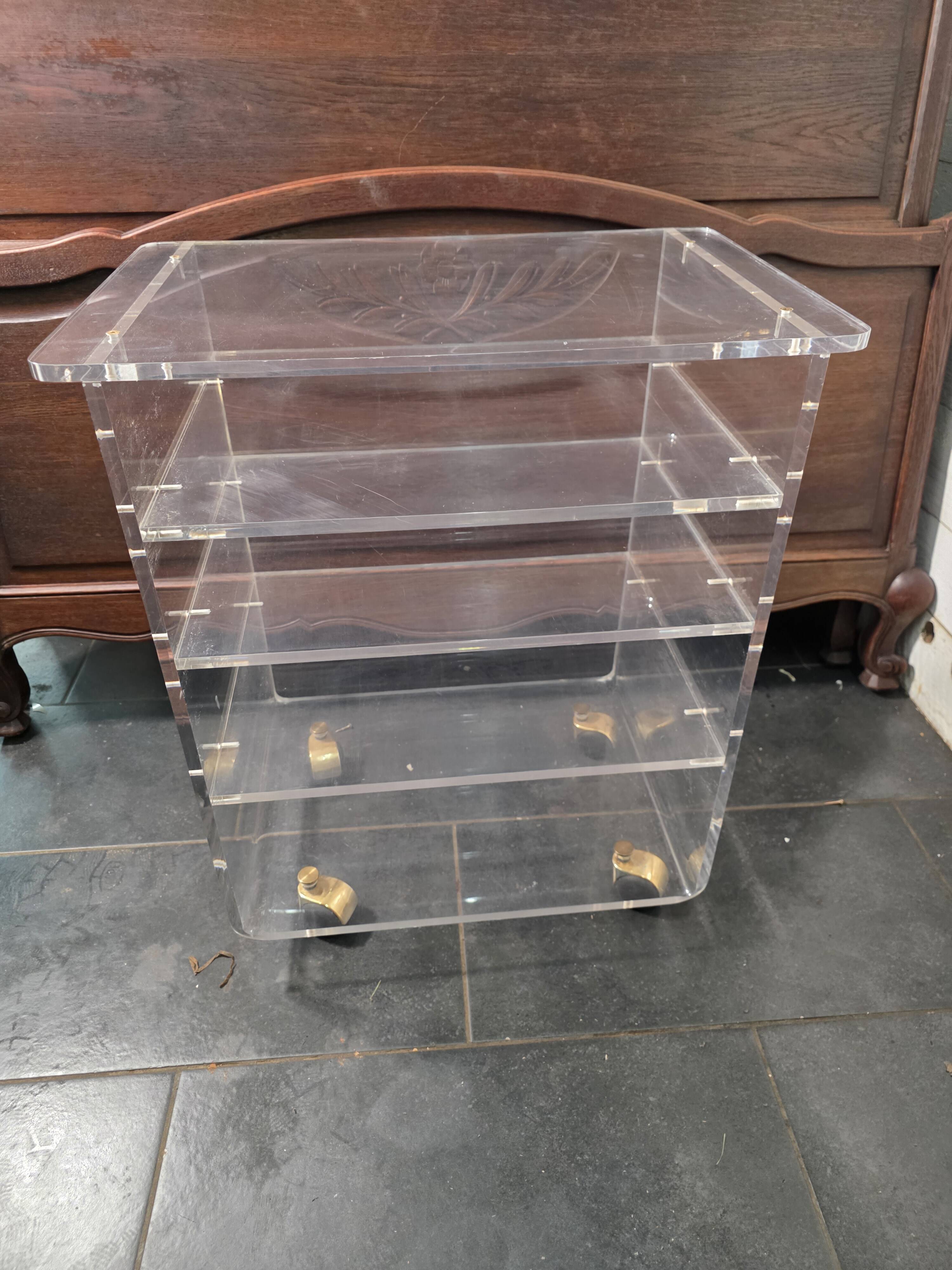 1970s plexiglass Hi-Fi furniture