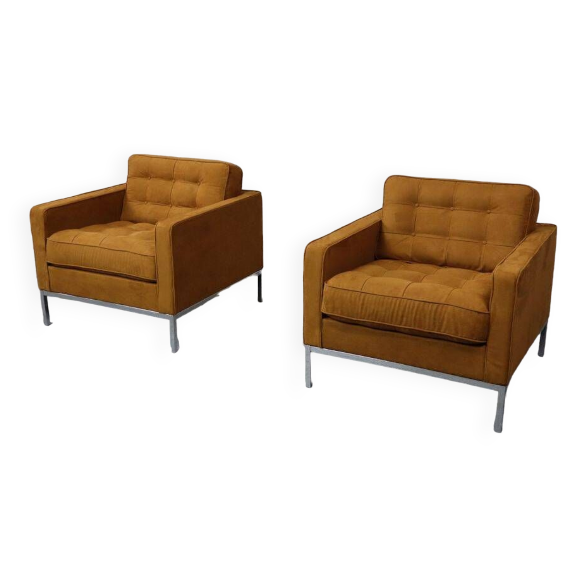 Pair of Florence Knoll lounge chairs for Knoll International
