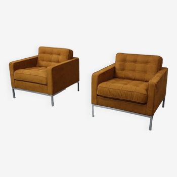 Pair of Florence Knoll lounge chairs for Knoll International