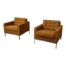 Pair of Florence Knoll lounge chairs for Knoll International