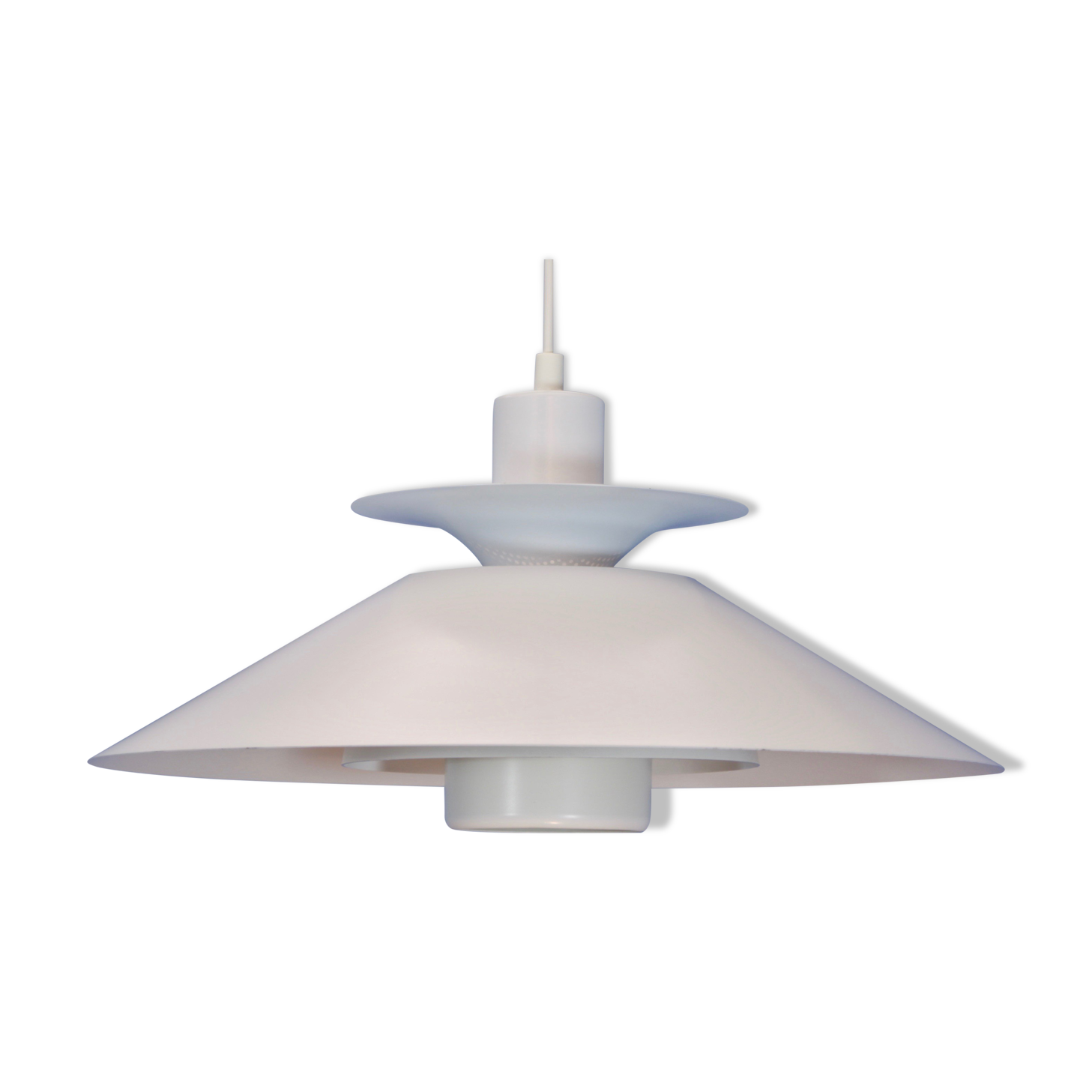 Danish hanging lamp in white, 1980s